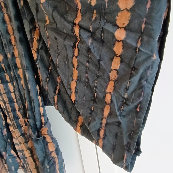 💋 Tie dye forest deep khaki robe/coverup *NEW - Picture 7 of 8